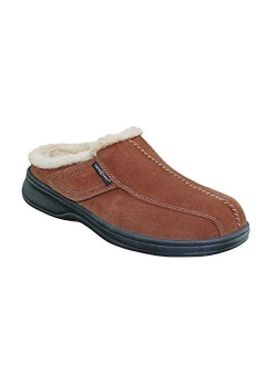 Proven Plantar Fasciitis & Foot Pain Relief Arch Support Orthopedic Men's Leather Slippers Asheville