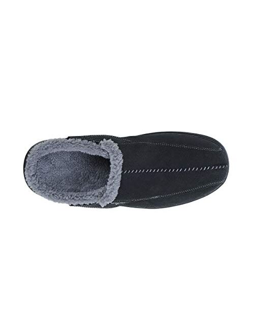 Orthofeet Proven Plantar Fasciitis & Foot Pain Relief Arch Support Orthopedic Men's Leather Slippers Asheville