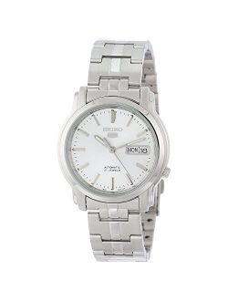 Men's SNKK65 Seiko 5 Automatic Stainless Steel Watch with Silver-Tone Dial