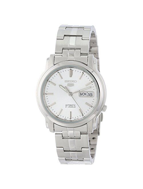 Seiko Men's SNKK65 Seiko 5 Automatic Stainless Steel Watch with Silver-Tone Dial