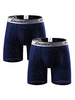 Men's Underwear Sports Boxer Briefs Quick Dry Athletic Performance Boxer Briefs Workouts Underwear