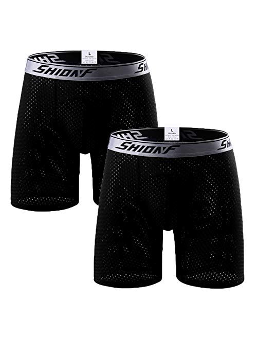 Ouruikia Men's Underwear Sports Boxer Briefs Quick Dry Athletic Performance Boxer Briefs Workouts Underwear