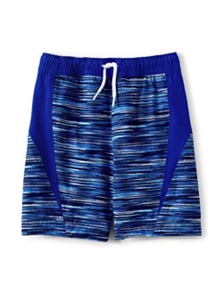 Boys Pattern Active Stretch Swim Trunks