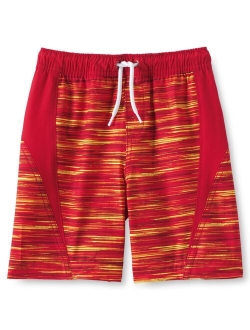 Boys Pattern Active Stretch Swim Trunks