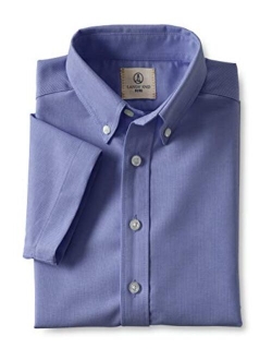 Boys Short Sleeve Oxford Dress Shirt