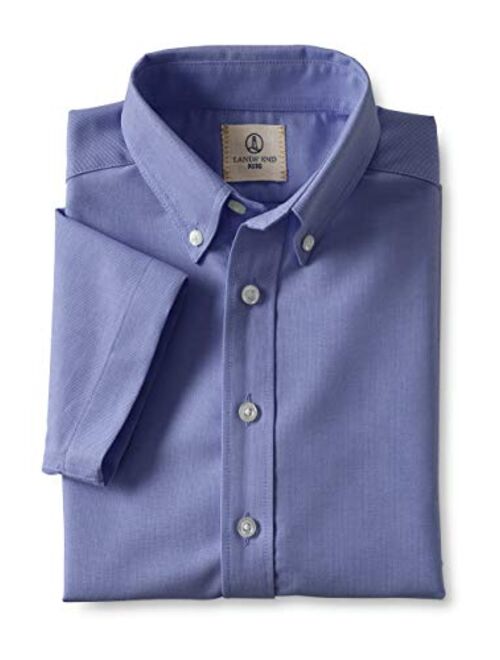 Lands' End Boys Short Sleeve Oxford Dress Shirt