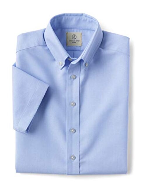 Lands' End Boys Short Sleeve Oxford Dress Shirt