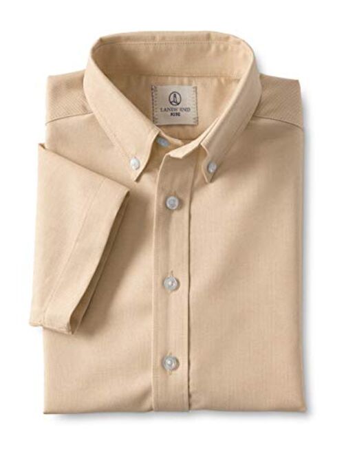 Lands' End Boys Short Sleeve Oxford Dress Shirt