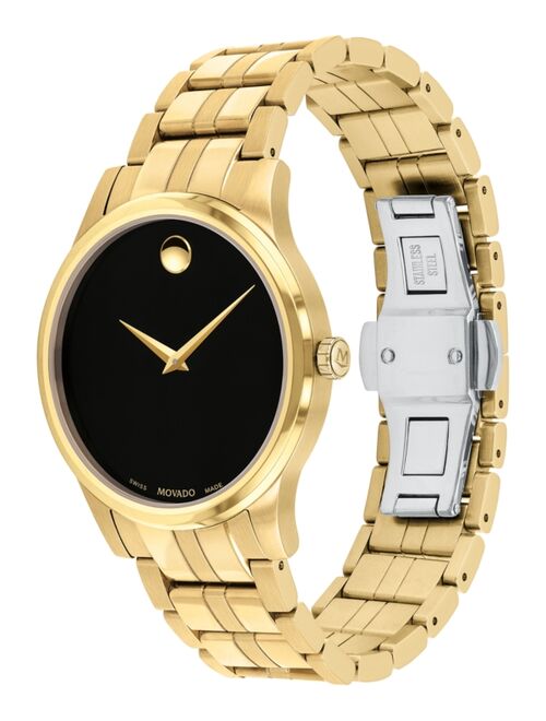 Movado Men's Swiss Gold PVD Stainless Steel Bracelet Watch 40mm