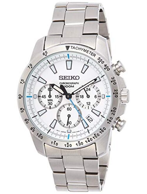 Seiko SSB025 men's Chronograph stainless Steel Case Watch