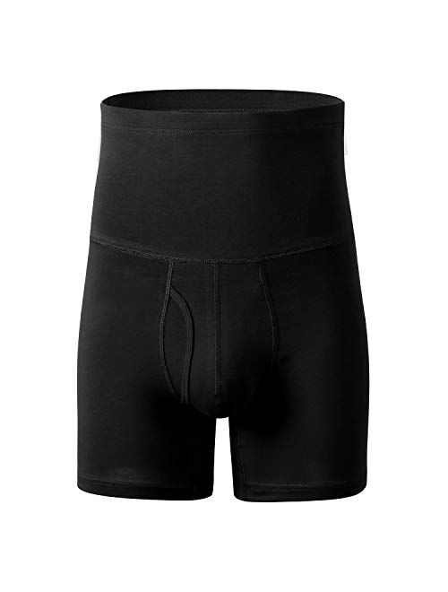 Buy Ouruikia Men's Underwear Cotton Boxer Briefs High Waist Boxer ...