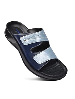 Orthotic Comfort Dual Strap Sandals and Flip Flops with Arch Support for Comfortable Walk