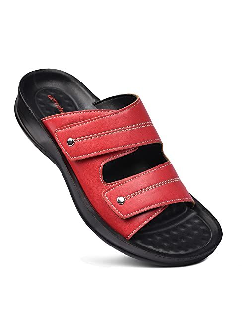 AEROTHOTIC Orthotic Comfort Dual Strap Sandals and Flip Flops with Arch Support for Comfortable Walk