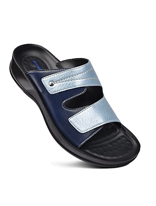 AEROTHOTIC Orthotic Comfort Dual Strap Sandals and Flip Flops with Arch Support for Comfortable Walk