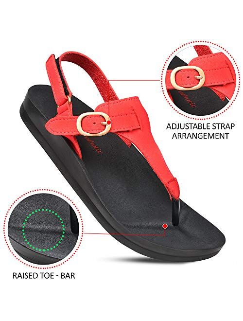 Aerothotic Women's Ridge Arch Support Slingback Sandals