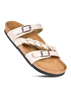 Women's Arch Support Casual Strappy Slide Sandals