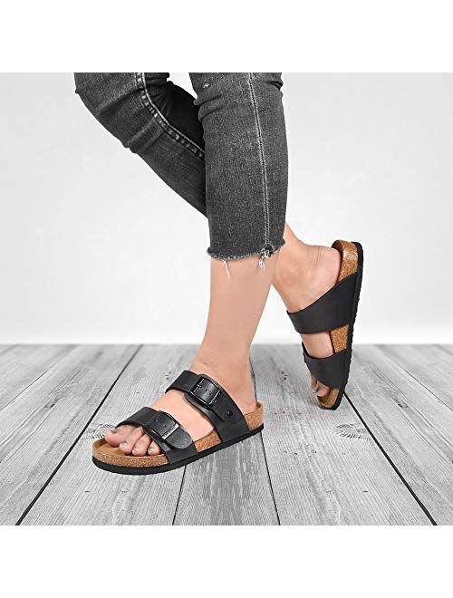 AEROTHOTIC Women's Arch Support Casual Strappy Slide Sandals