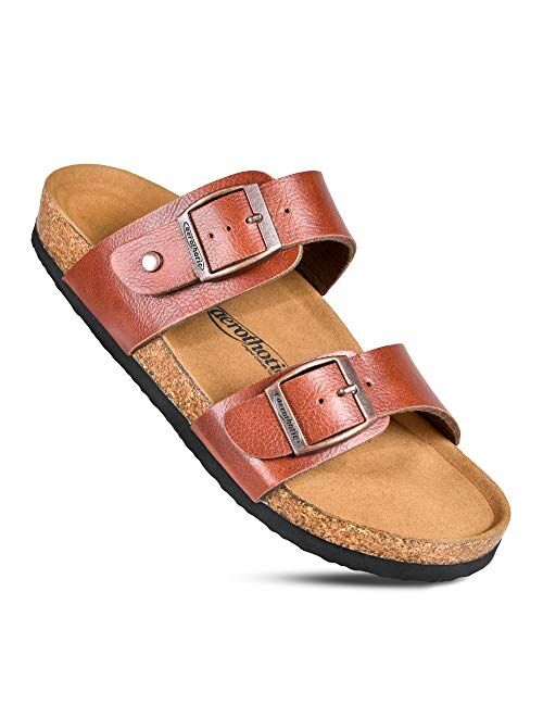 AEROTHOTIC Women's Arch Support Casual Strappy Slide Sandals