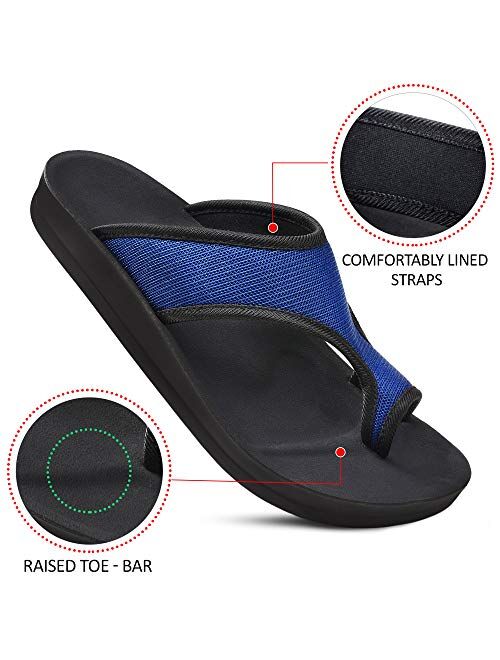 Aerothotic Women's Aster Arch Support Split Toe Slide Sandals