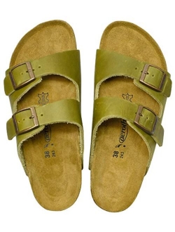 Womens Arch Support Cork Footbed Slide Sandals