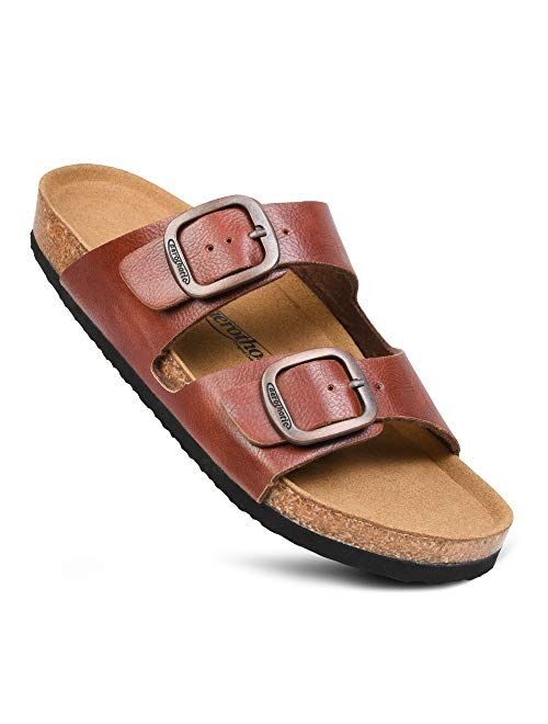 Aerothotic Women’s Arch Support Cork Footbed Slide Sandals