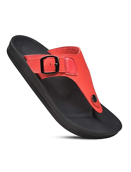 AEROTHOTIC Women's Trench Arch Support Adjustable Strap Sandals