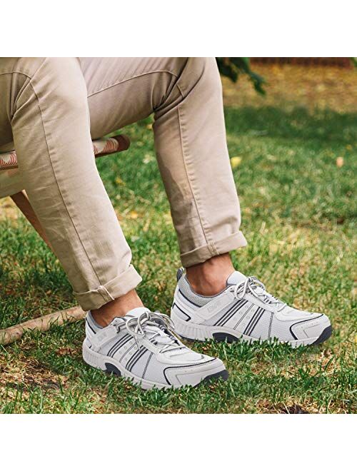 Orthofeet Best Plantar Fasciitis Pain Relief Diabetic Shoes. Extended Widths. Orthopedic Men's Walking Shoes, Monterey Bay