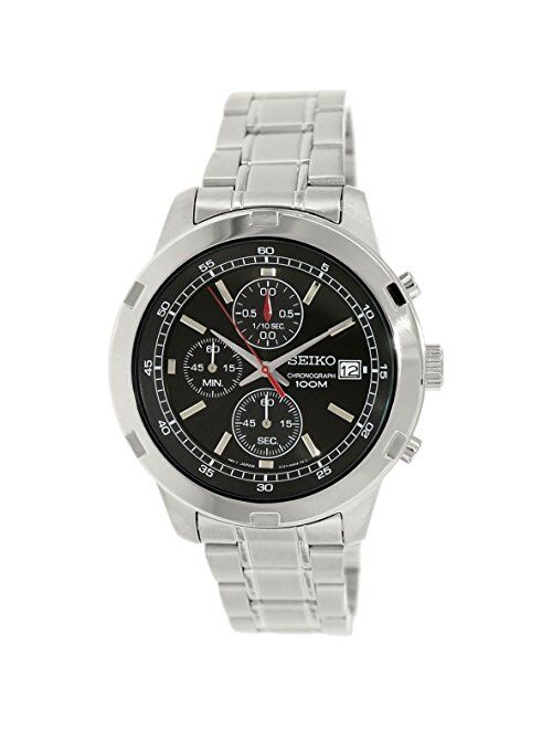 Seiko SKS421 Chronograph Black Dial Stainless Steel Mens Watch