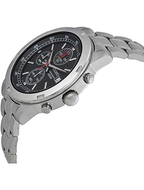 Seiko SKS421 Chronograph Black Dial Stainless Steel Mens Watch