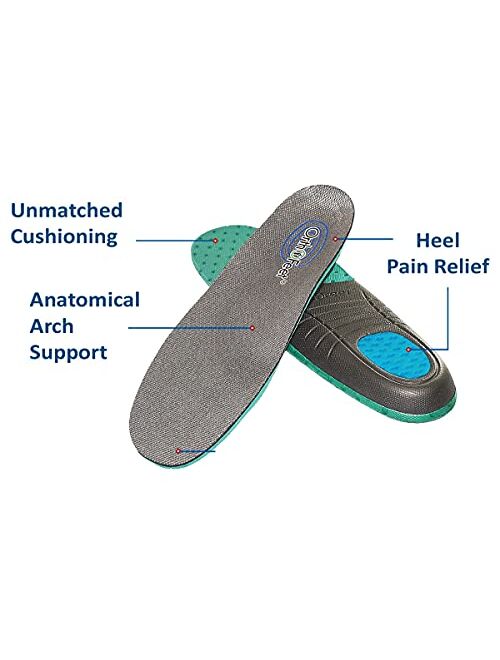 Orthofeet Men's Arch Support Sneakers with Two-Strap System Alamo