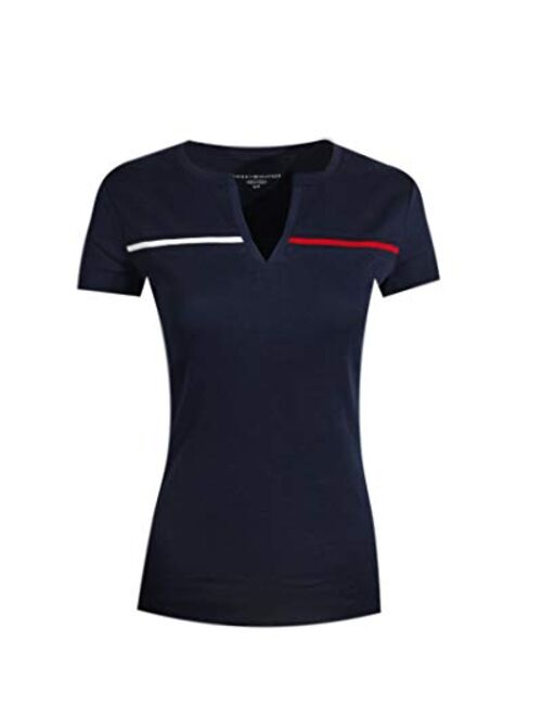Tommy Hilfiger Women's Split-Neck T-Shirt