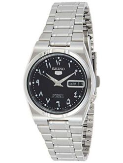 5 Automatic Black Dial Stainless Steel Men's Watch SNK063J5