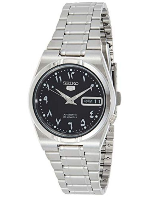 Seiko 5 Automatic Black Dial Stainless Steel Men's Watch SNK063J5