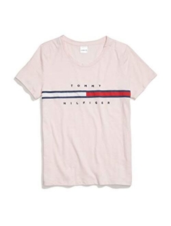 Women's Adaptive T Shirt with Magnetic Closure Signature Stripe Tee