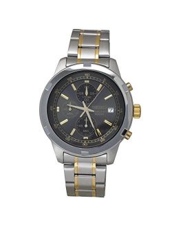 Chronograph Grey Dial Two-tone Mens Watch SKS425