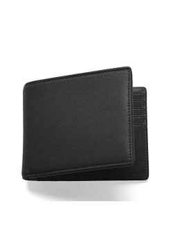 Leatherology Black Oil Men's Thin Bifold Wallet - RFID Available