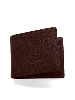 Leatherology Black Oil Men's Thin Bifold Wallet - RFID Available