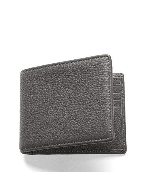 Leatherology Black Oil Men's Thin Bifold Wallet - RFID Available