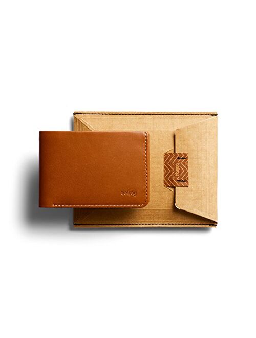 Bellroy Low Wallet (Thin Leather Bifold Wallet, Low Profile, Holds 4-12 Cards, Flat Note Storage, Hidden Pocket For Extra Business Cards) - Caramel