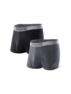 Buy Separatec Men's Dual Pouch Underwear Ultra Soft Micro Modal Trunks 3  Pack online
