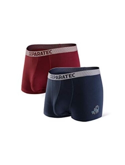 Men's Underwear 2 Pack High Tech Single-sided Moisture Transported Fast Dry Trunks