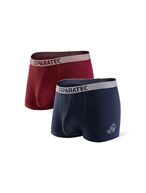 Separatec Men's Underwear 2 Pack High Tech Single-sided Moisture Transported Fast Dry Trunks