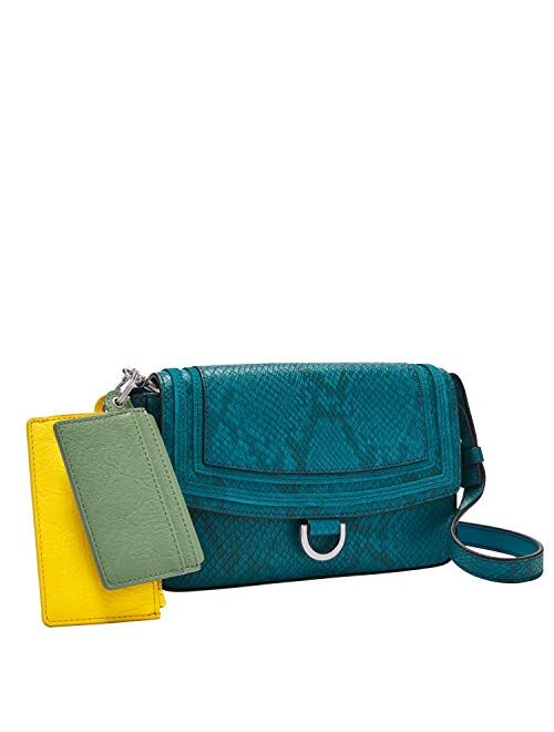 Fossil Women's Millie Leather Mini Bag Wallet Purse With Removable Card Case