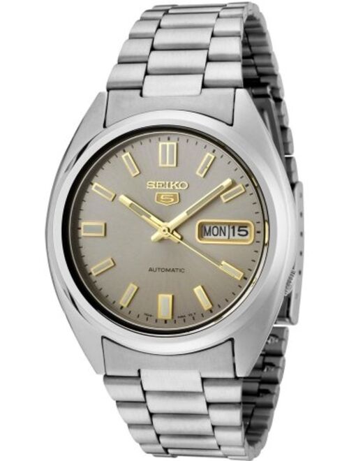 Seiko Men's 5 Automatic SNXS75K Silver Stainless-Steel Automatic Fashion Watch