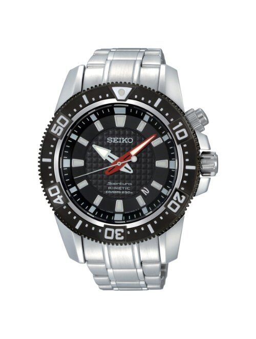 Seiko Men's SKA511 Stainless Steel Analog with Black Dial Watch