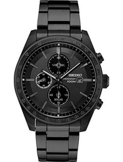 Solar Chronograph Quartz Black Dial Men's Watch SSC721