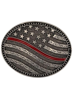 Montana Silversmiths American Flag Series Attitude Western Buckle