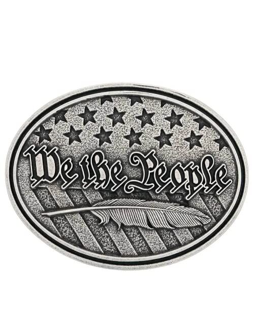 Montana Silversmiths American Flag Series Attitude Western Buckle