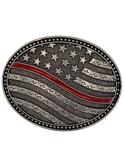 Montana Silversmiths American Flag Series Attitude Western Buckle