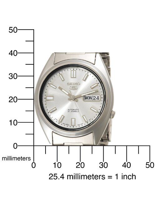 Seiko Men's SNXS73 Seiko 5 Automatic White Dial Stainless-Steel Bracelet Watch